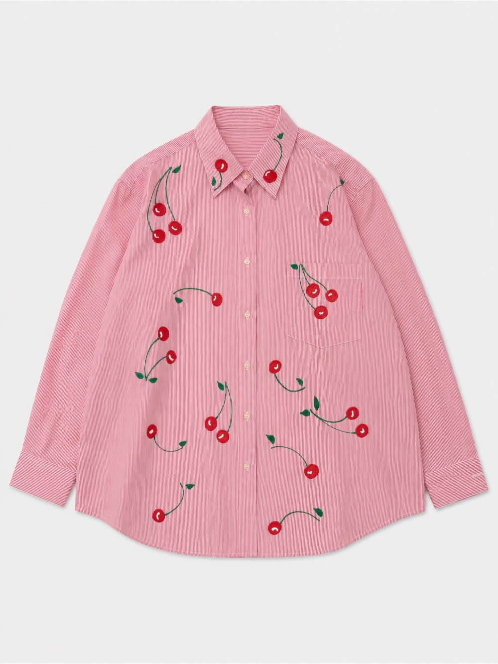 Fabrizio Hand Painted Cherry Stripe Shirt